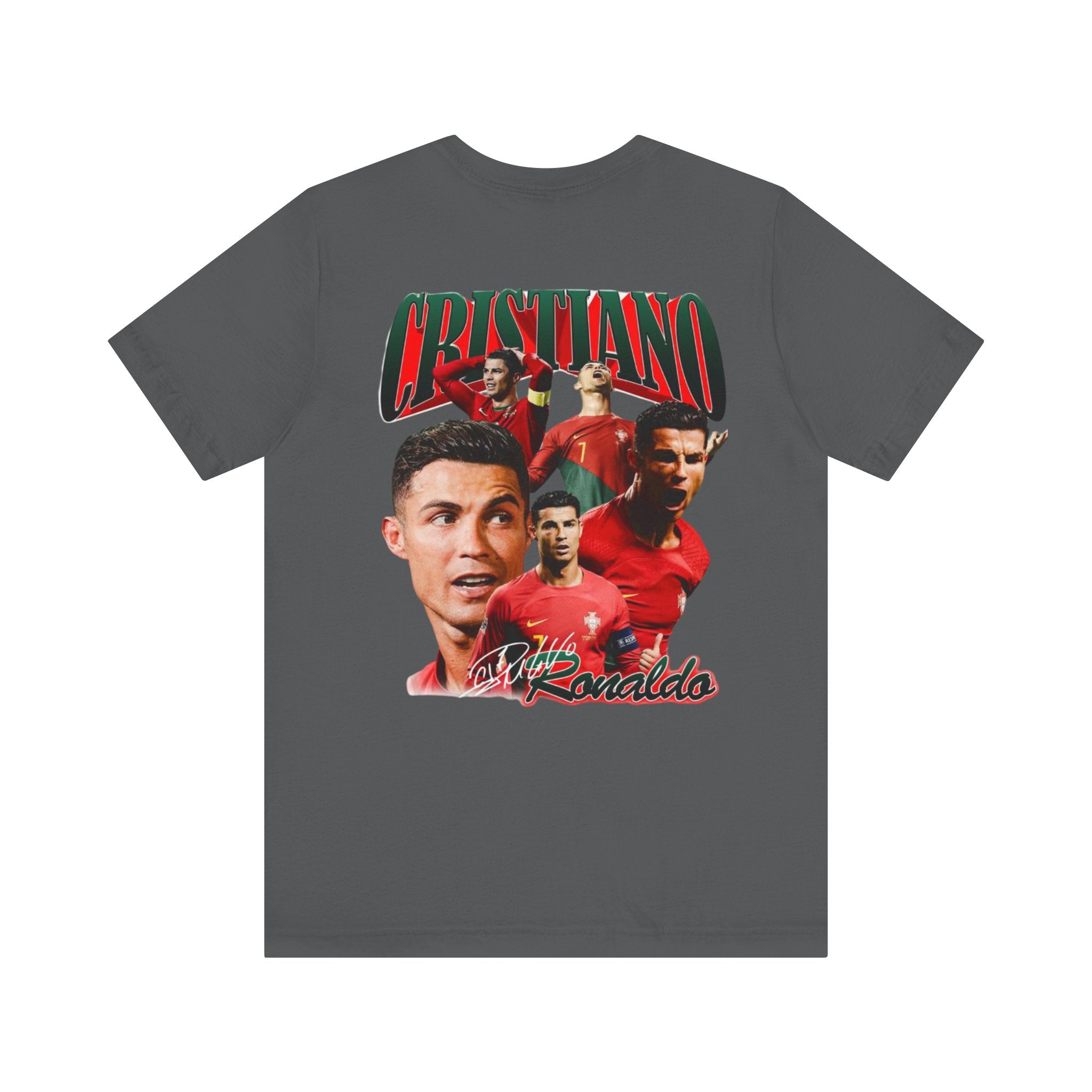 Cristiano Ronaldo Collage Tee — Retro Football Graphic T-Shirt