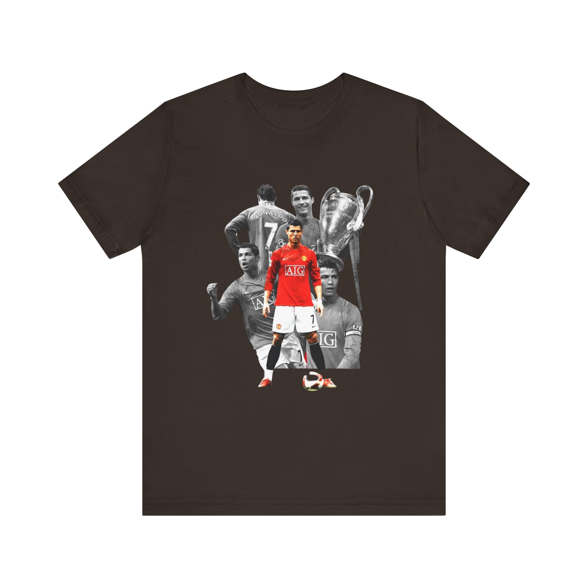 Cristiano Ronaldo Collage Tee — Retro Football Graphic T-Shirt