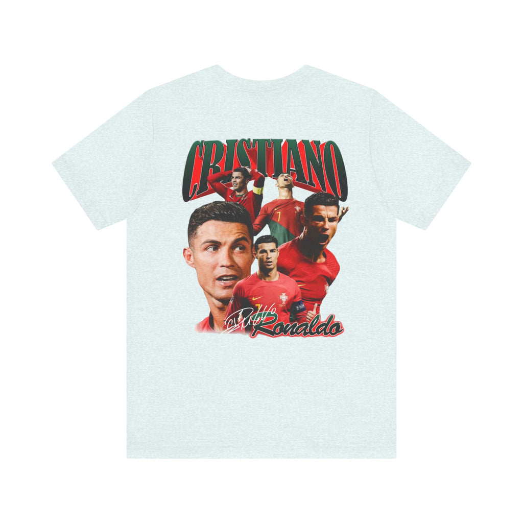 Cristiano Ronaldo Collage Tee — Retro Football Graphic T-Shirt