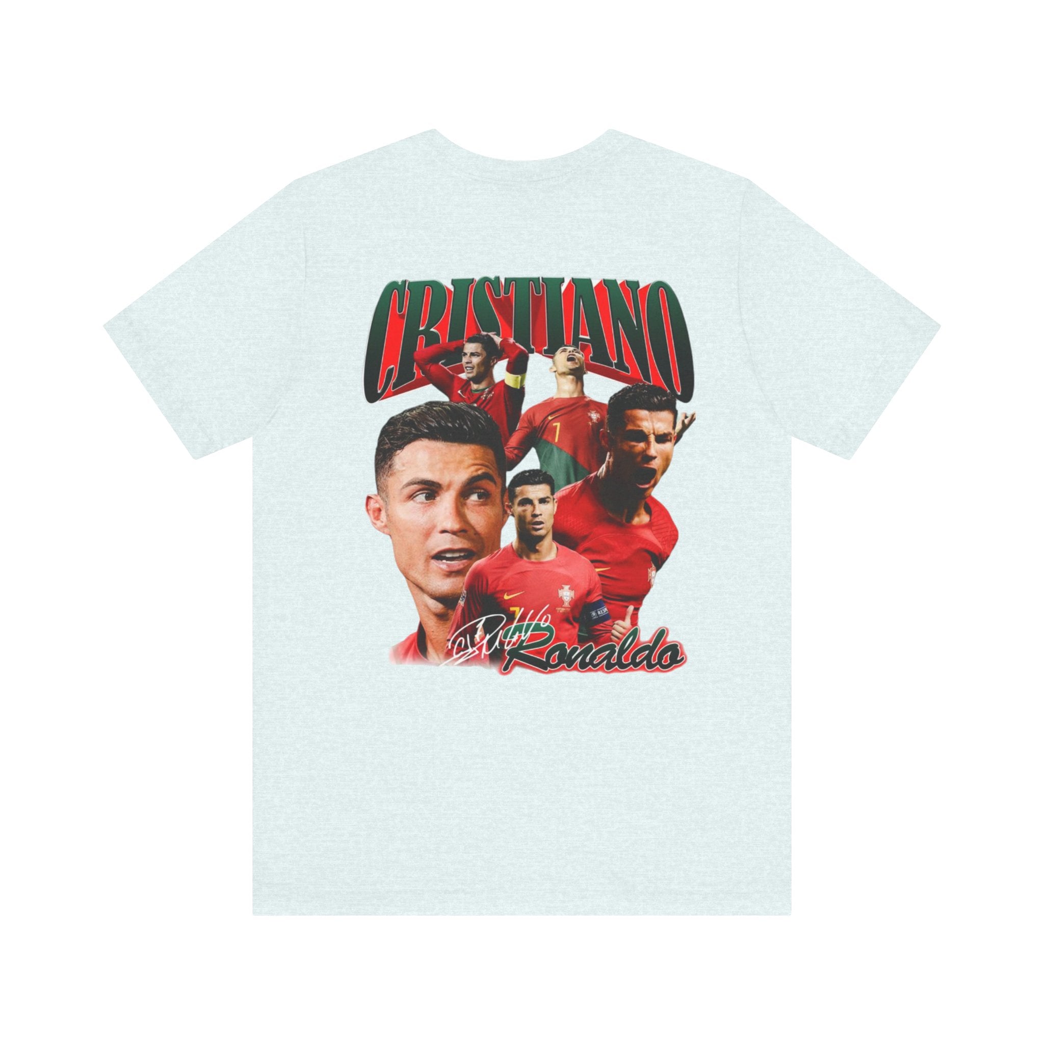 Cristiano Ronaldo Collage Tee — Retro Football Graphic T-Shirt