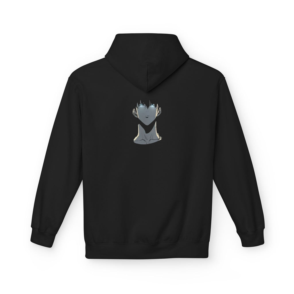 Aura Graphic Hoodie — Minimalist Anime-Inspired Back Portrait