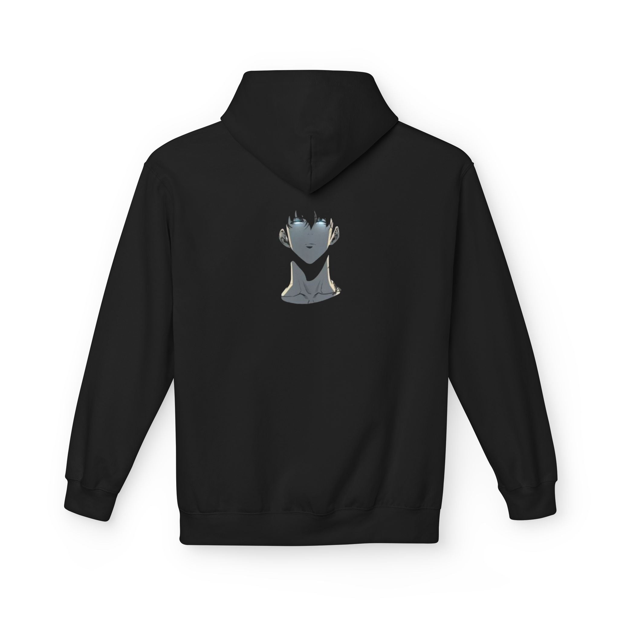 Aura Graphic Hoodie — Minimalist Anime-Inspired Back Portrait