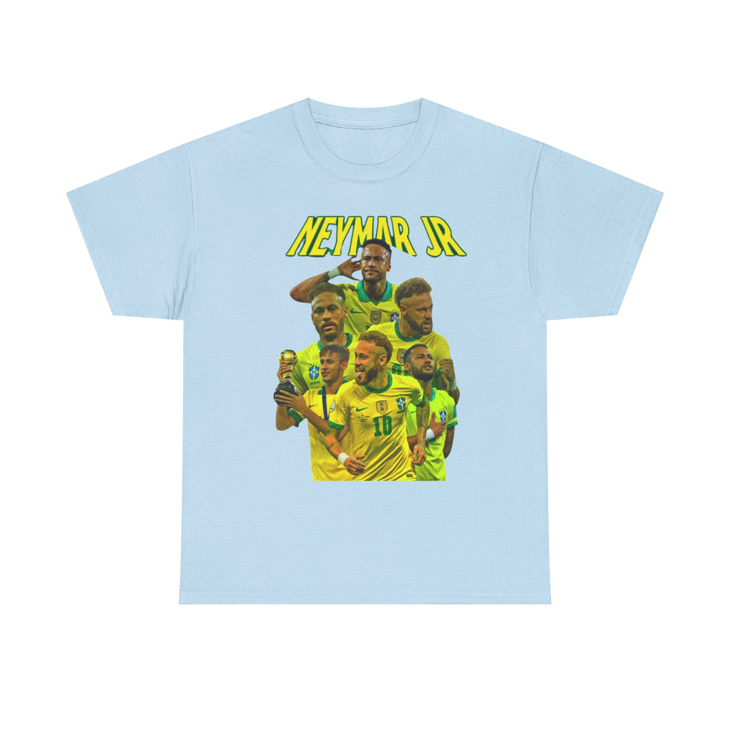 Neymar Jr. Brazil Soccer T‑Shirt – Neon Collage Fan Tee