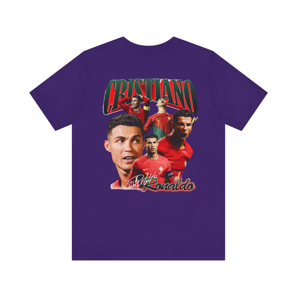 Cristiano Ronaldo Collage Tee — Retro Football Graphic T-Shirt
