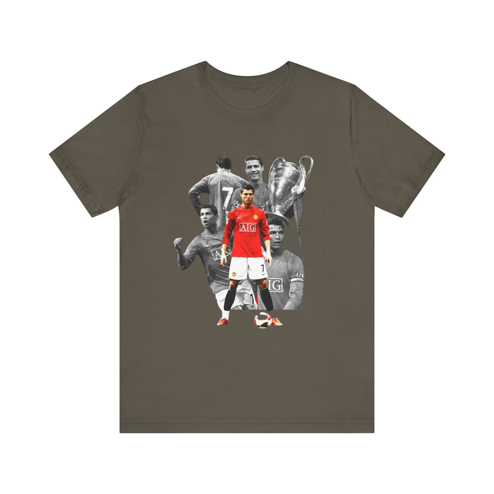Cristiano Ronaldo Collage Tee — Retro Football Graphic T-Shirt