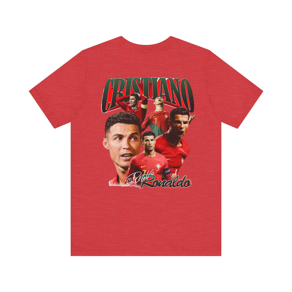 Cristiano Ronaldo Collage Tee — Retro Football Graphic T-Shirt