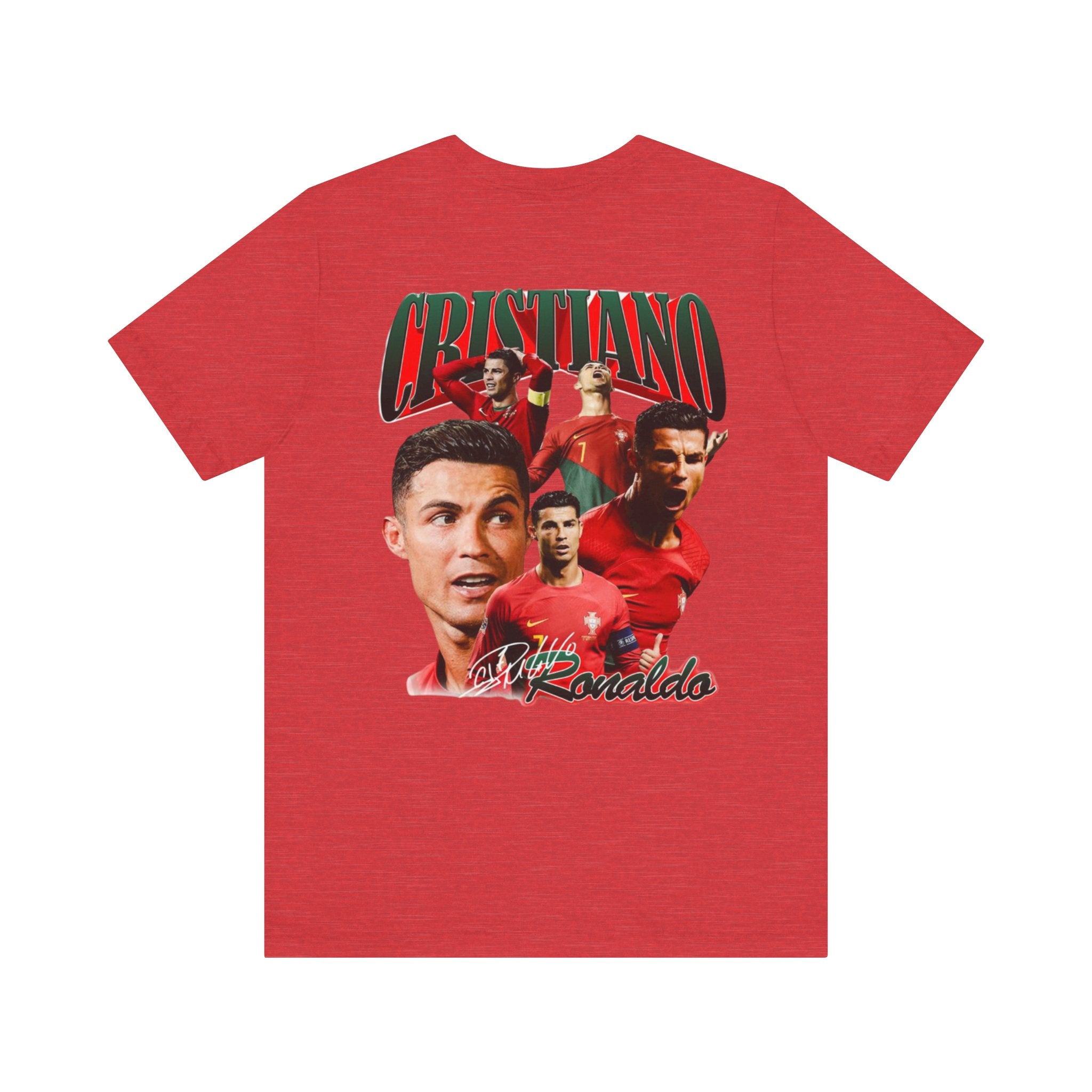 Cristiano Ronaldo Collage Tee — Retro Football Graphic T-Shirt