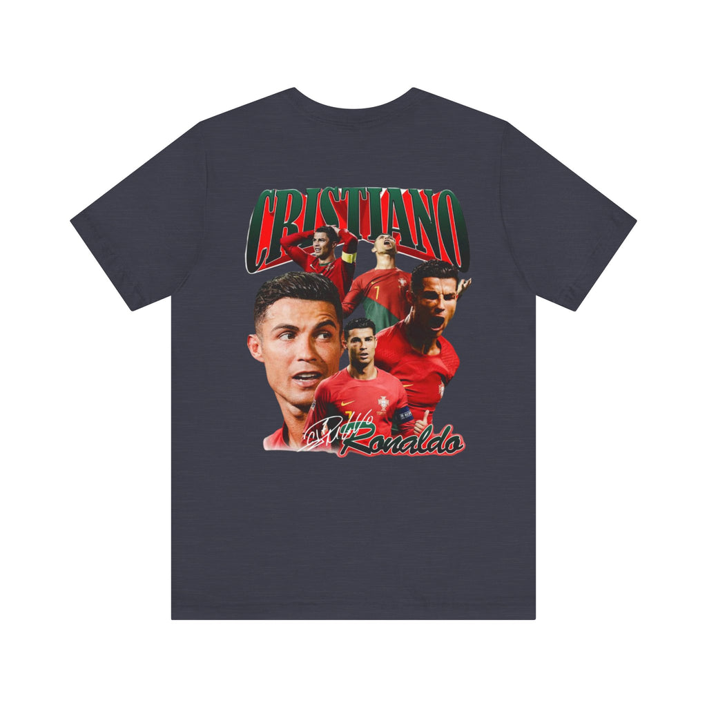 Cristiano Ronaldo Collage Tee — Retro Football Graphic T-Shirt