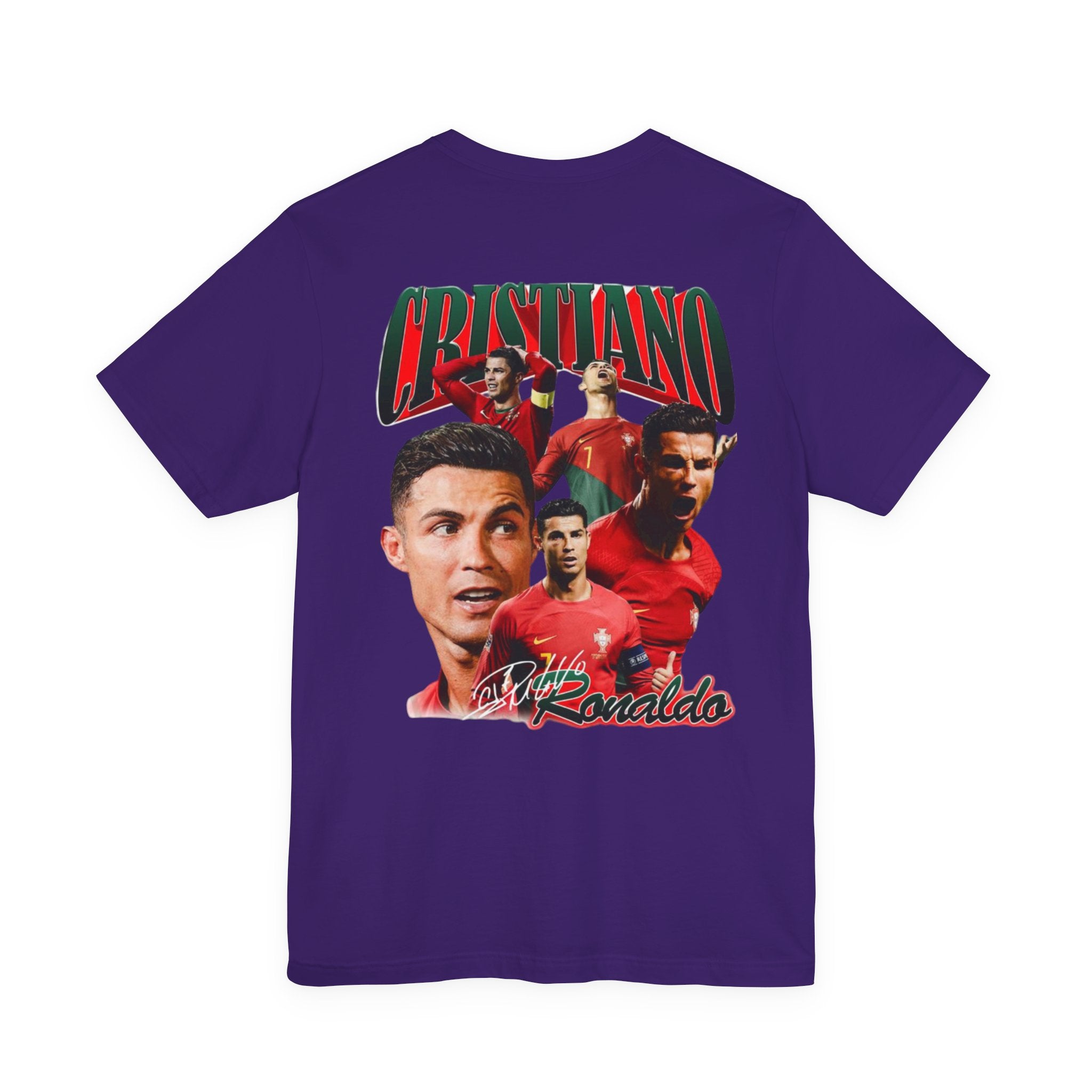 Cristiano Ronaldo Collage Tee — Retro Football Graphic T-Shirt
