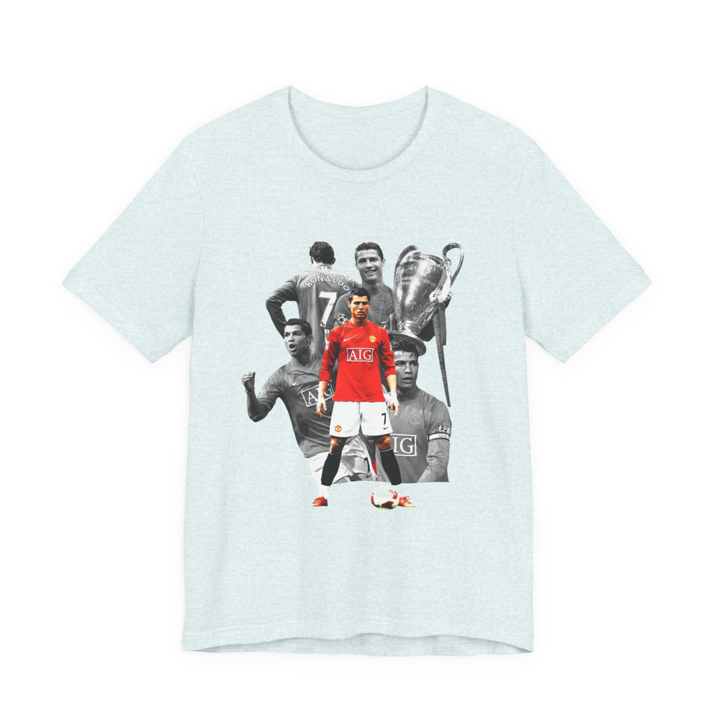 Cristiano Ronaldo Collage Tee — Retro Football Graphic T-Shirt
