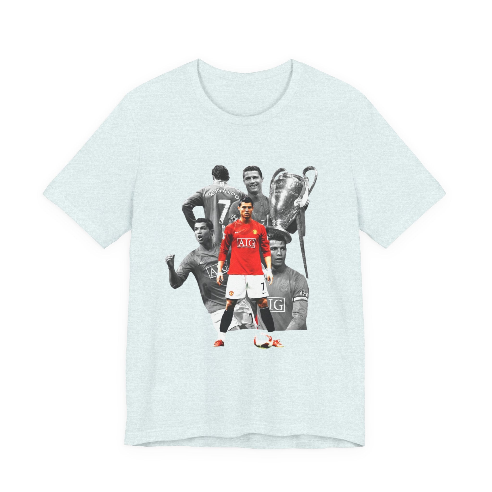 Cristiano Ronaldo Collage Tee — Retro Football Graphic T-Shirt