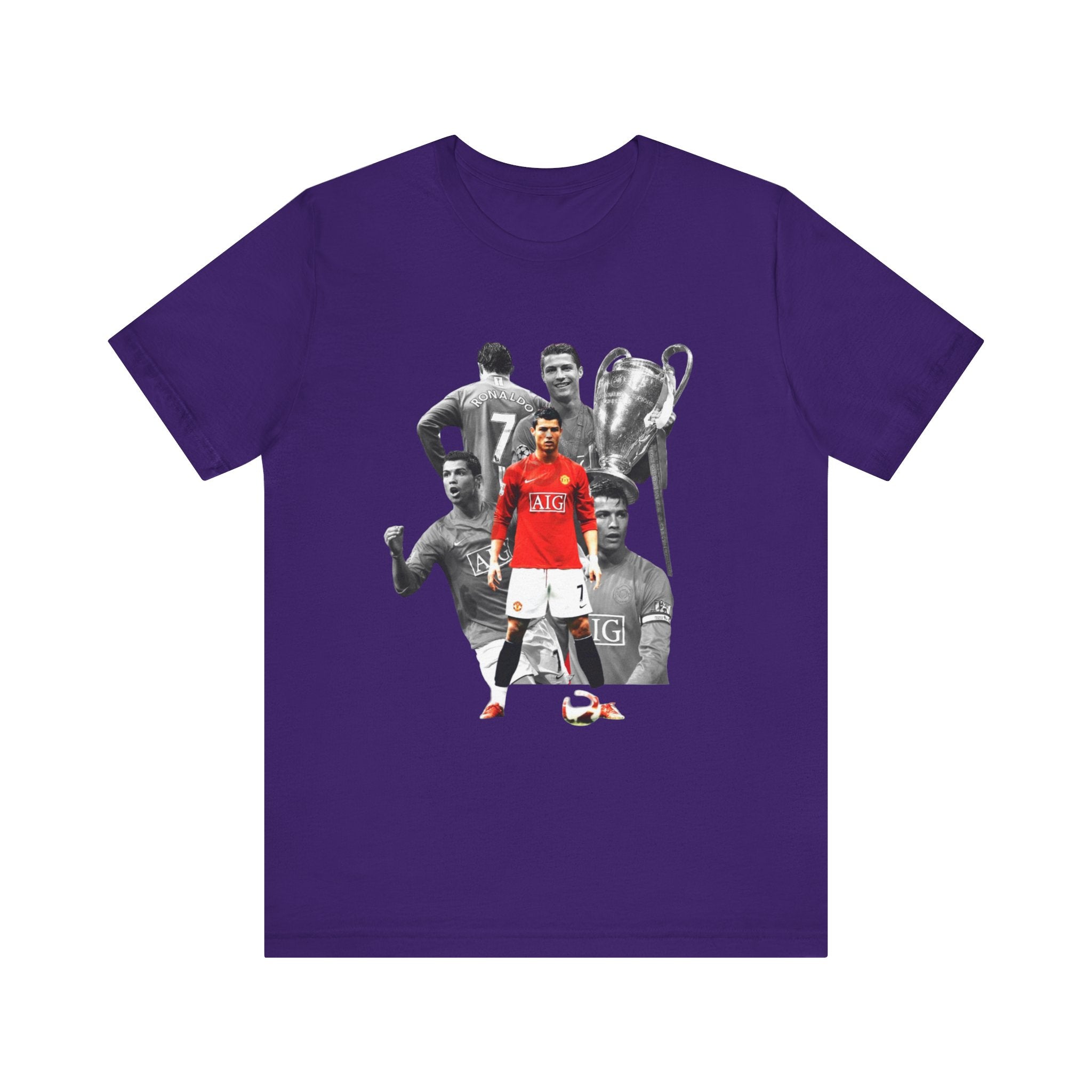 Cristiano Ronaldo Collage Tee — Retro Football Graphic T-Shirt