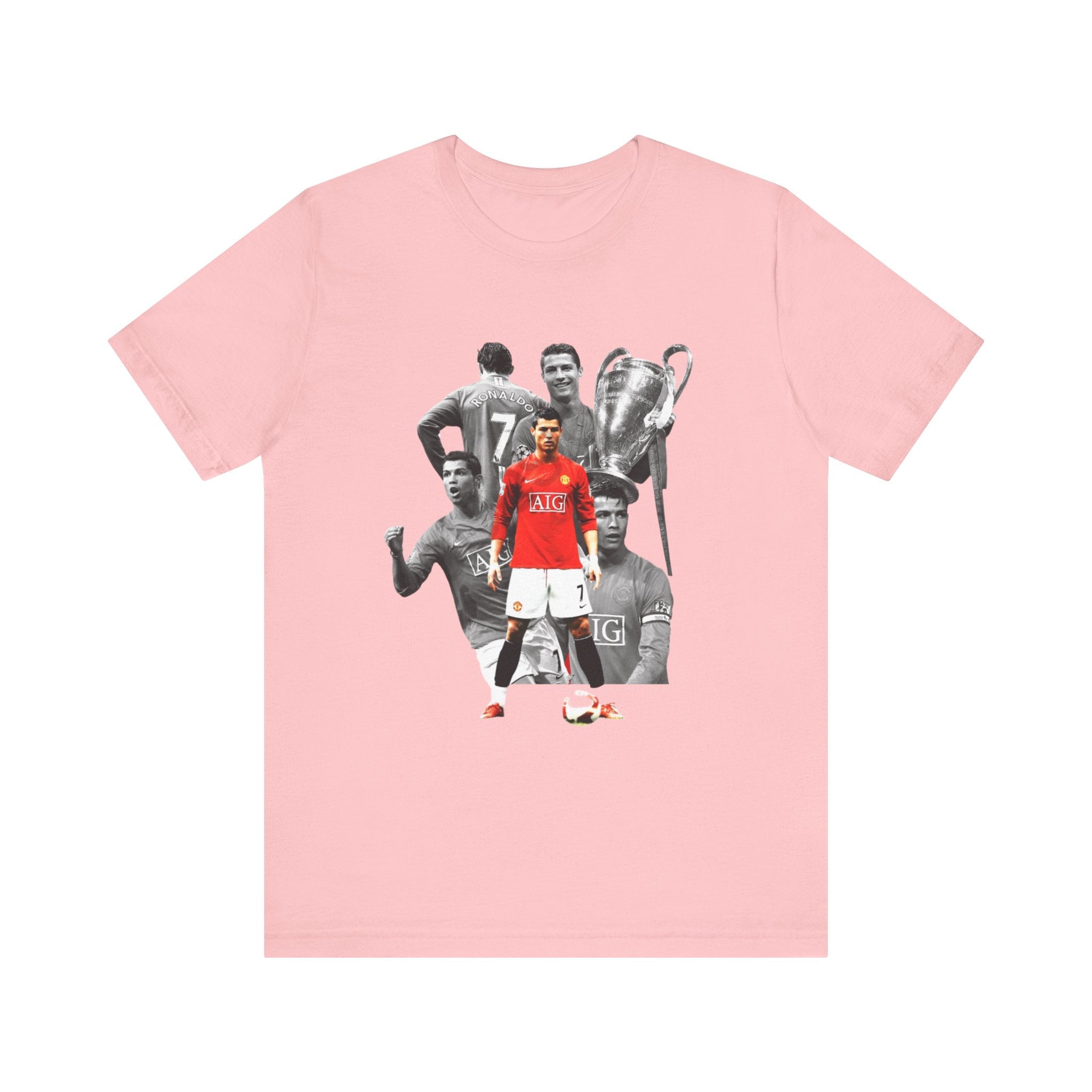 Cristiano Ronaldo Collage Tee — Retro Football Graphic T-Shirt