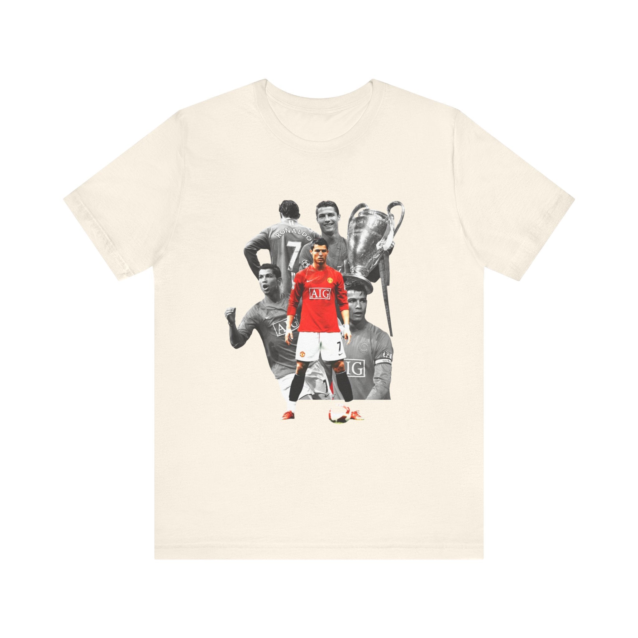 Cristiano Ronaldo Collage Tee — Retro Football Graphic T-Shirt