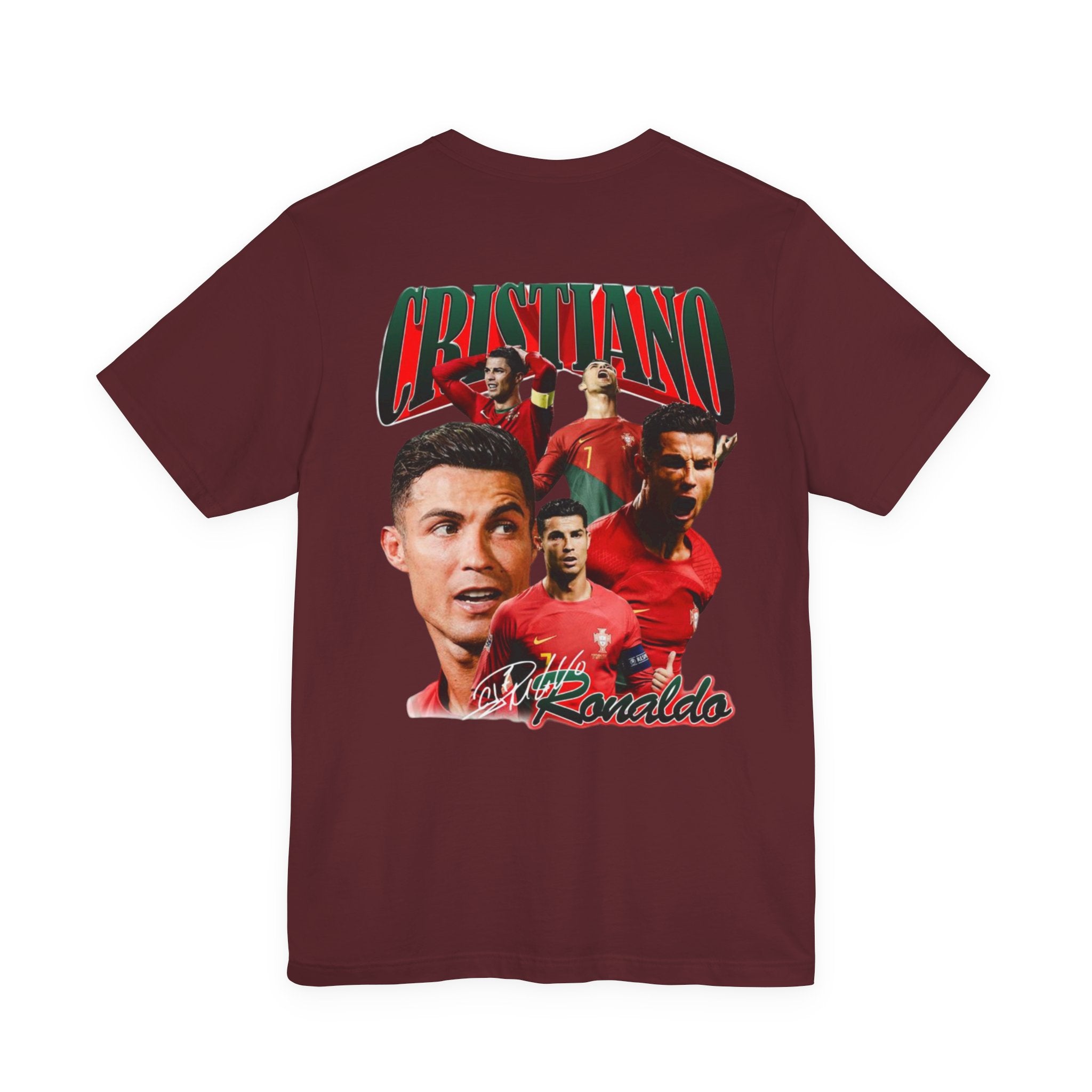 Cristiano Ronaldo Collage Tee — Retro Football Graphic T-Shirt