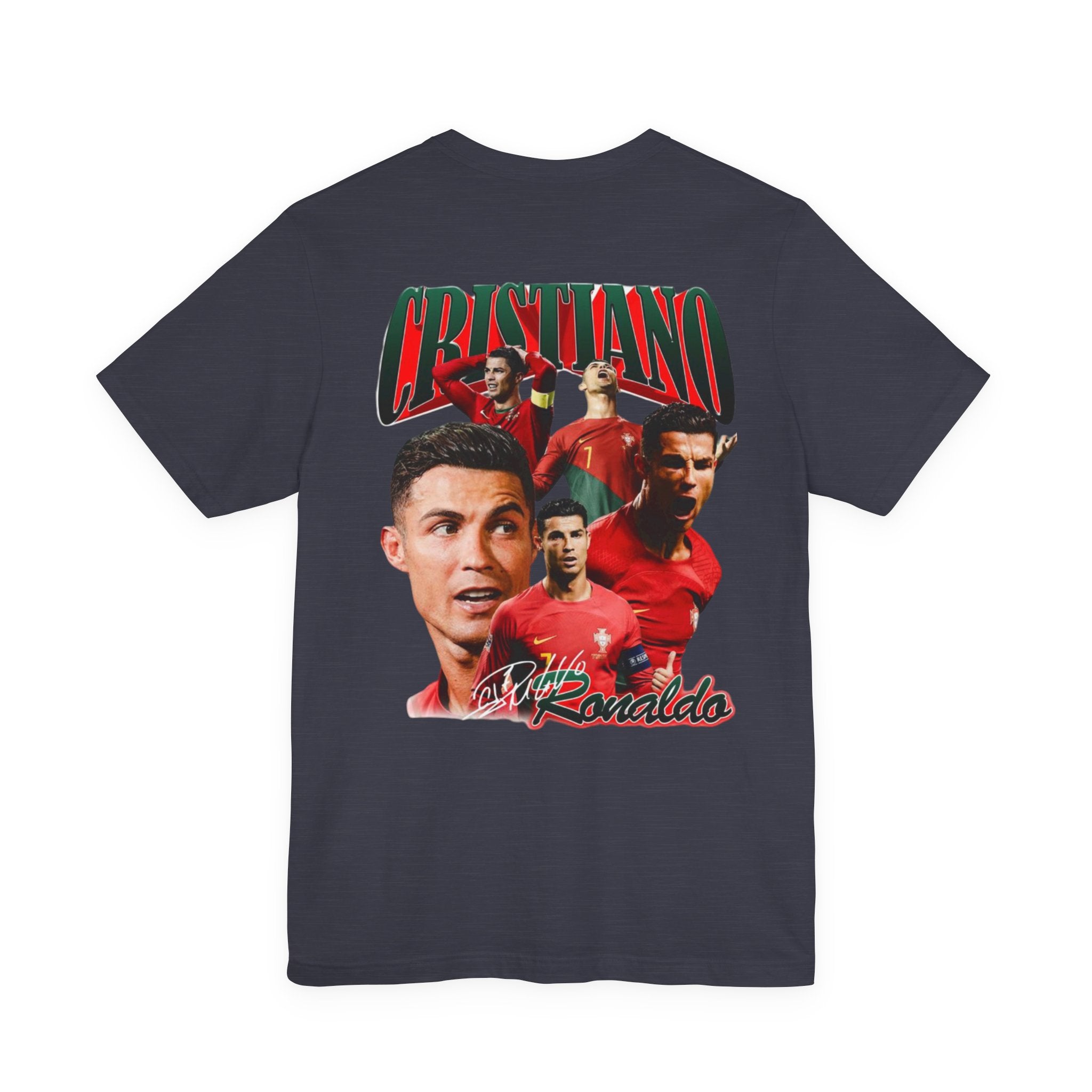 Cristiano Ronaldo Collage Tee — Retro Football Graphic T-Shirt