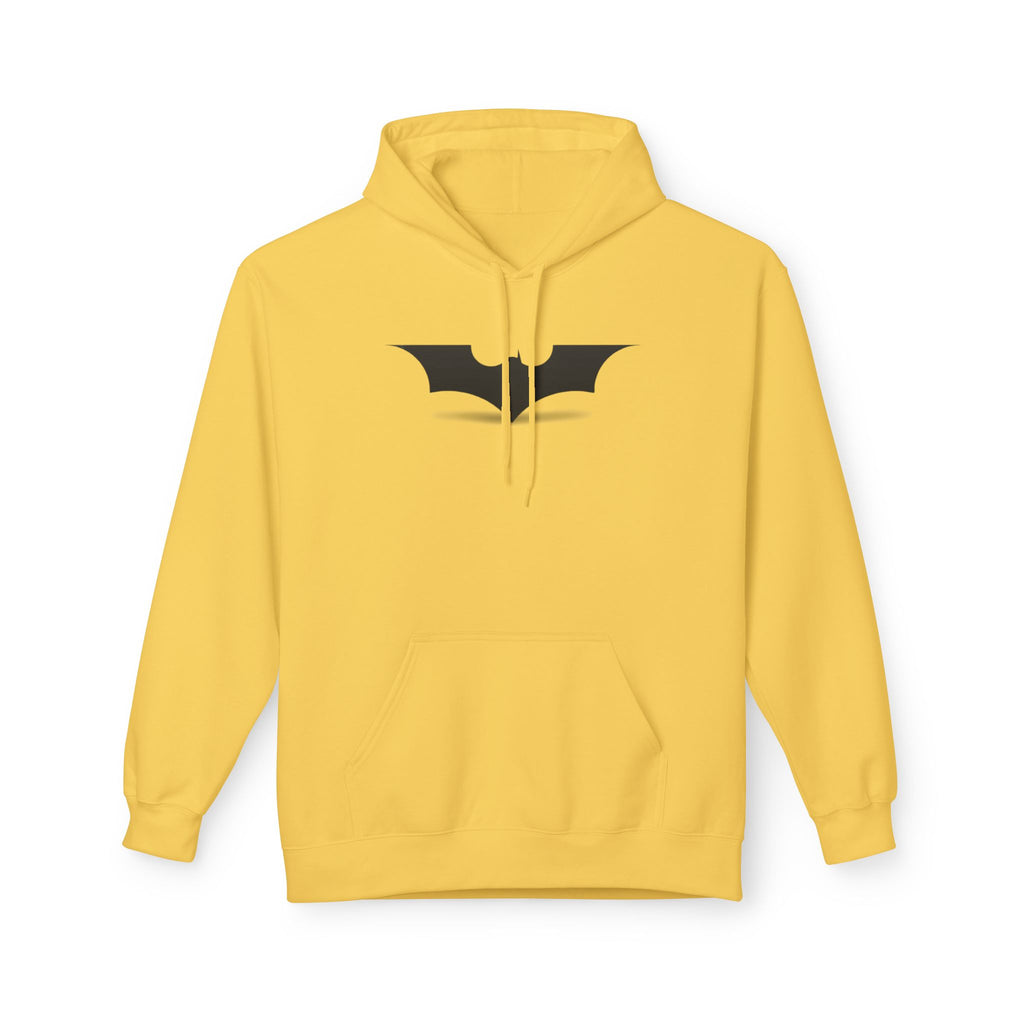 Bat Emblem Hoodie — Minimal Gothic Pullover