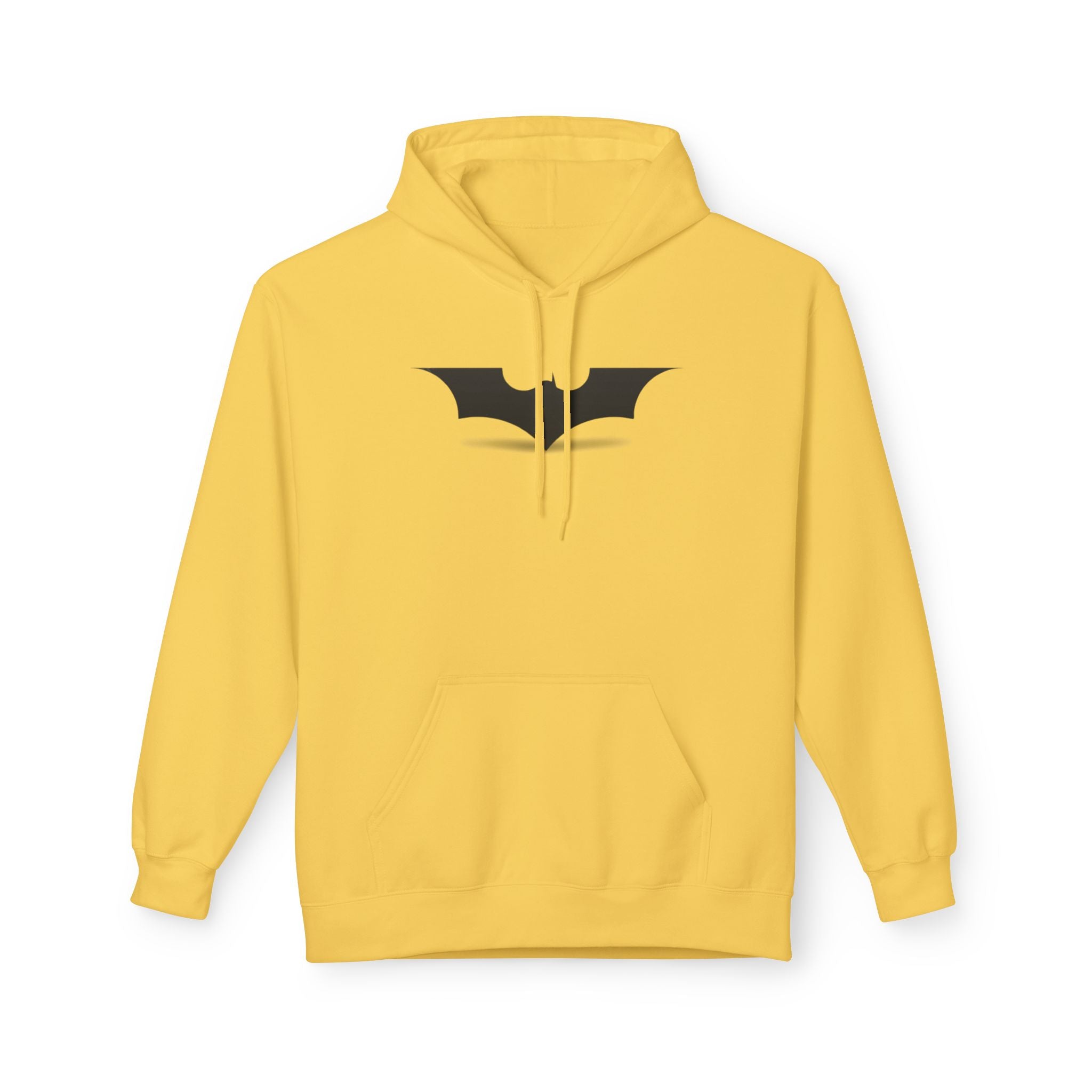 Bat Emblem Hoodie — Minimal Gothic Pullover