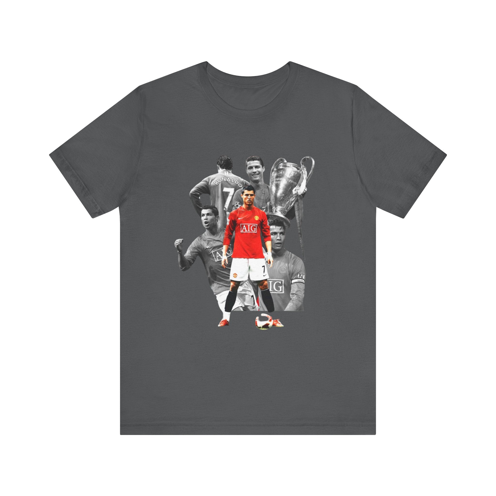 Cristiano Ronaldo Collage Tee — Retro Football Graphic T-Shirt