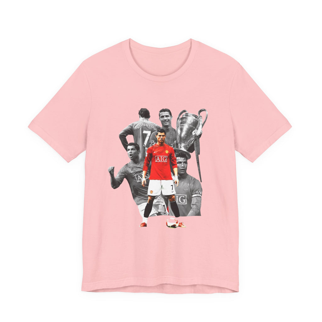 Cristiano Ronaldo Collage Tee — Retro Football Graphic T-Shirt