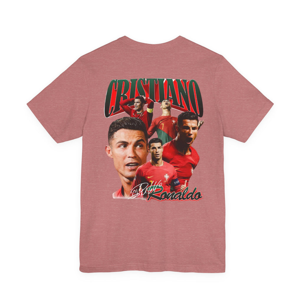 Cristiano Ronaldo Collage Tee — Retro Football Graphic T-Shirt