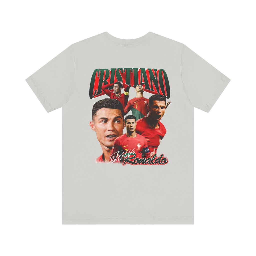 Cristiano Ronaldo Collage Tee — Retro Football Graphic T-Shirt