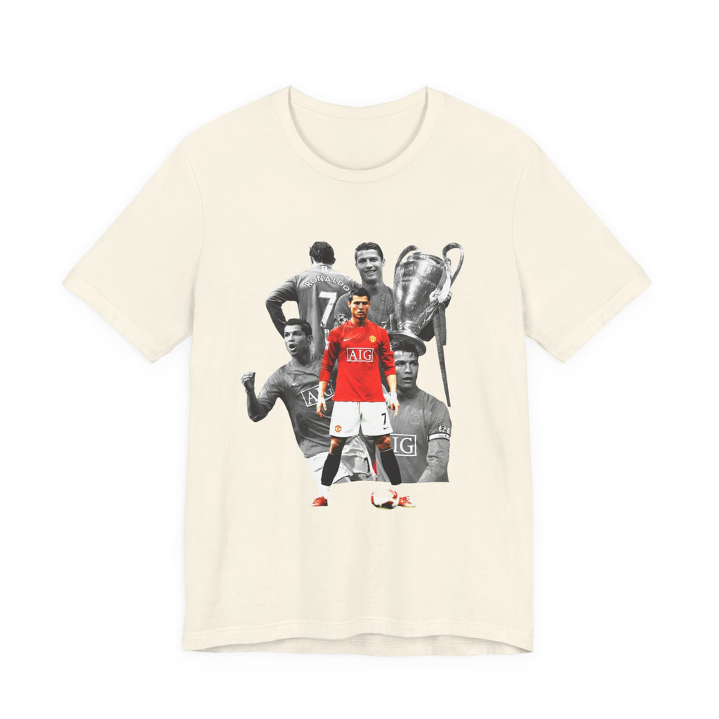 Cristiano Ronaldo Collage Tee — Retro Football Graphic T-Shirt
