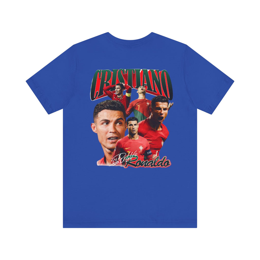 Cristiano Ronaldo Collage Tee — Retro Football Graphic T-Shirt
