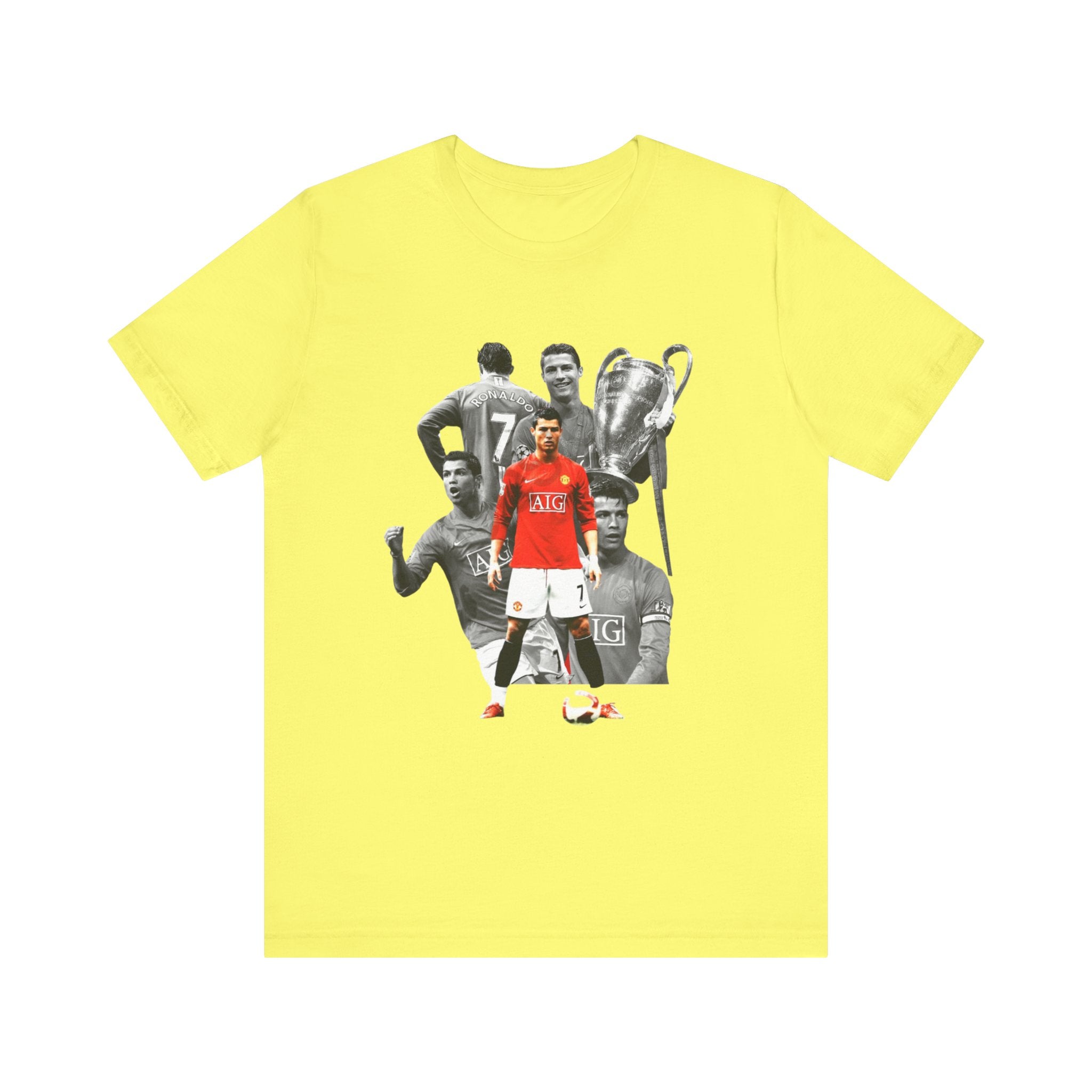 Cristiano Ronaldo Collage Tee — Retro Football Graphic T-Shirt
