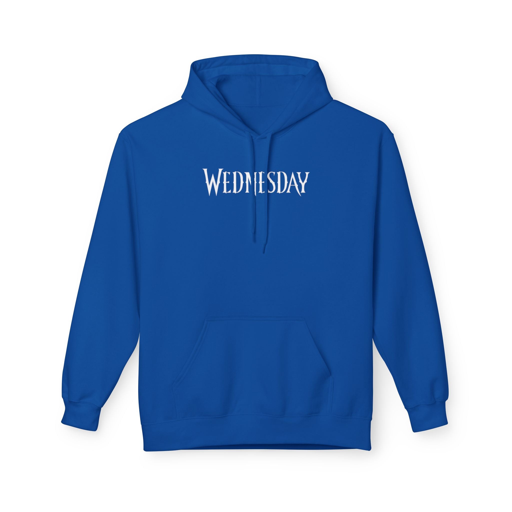 Wednesday Hoodie — Gothic Script Day-of-Week Pullover for Fans