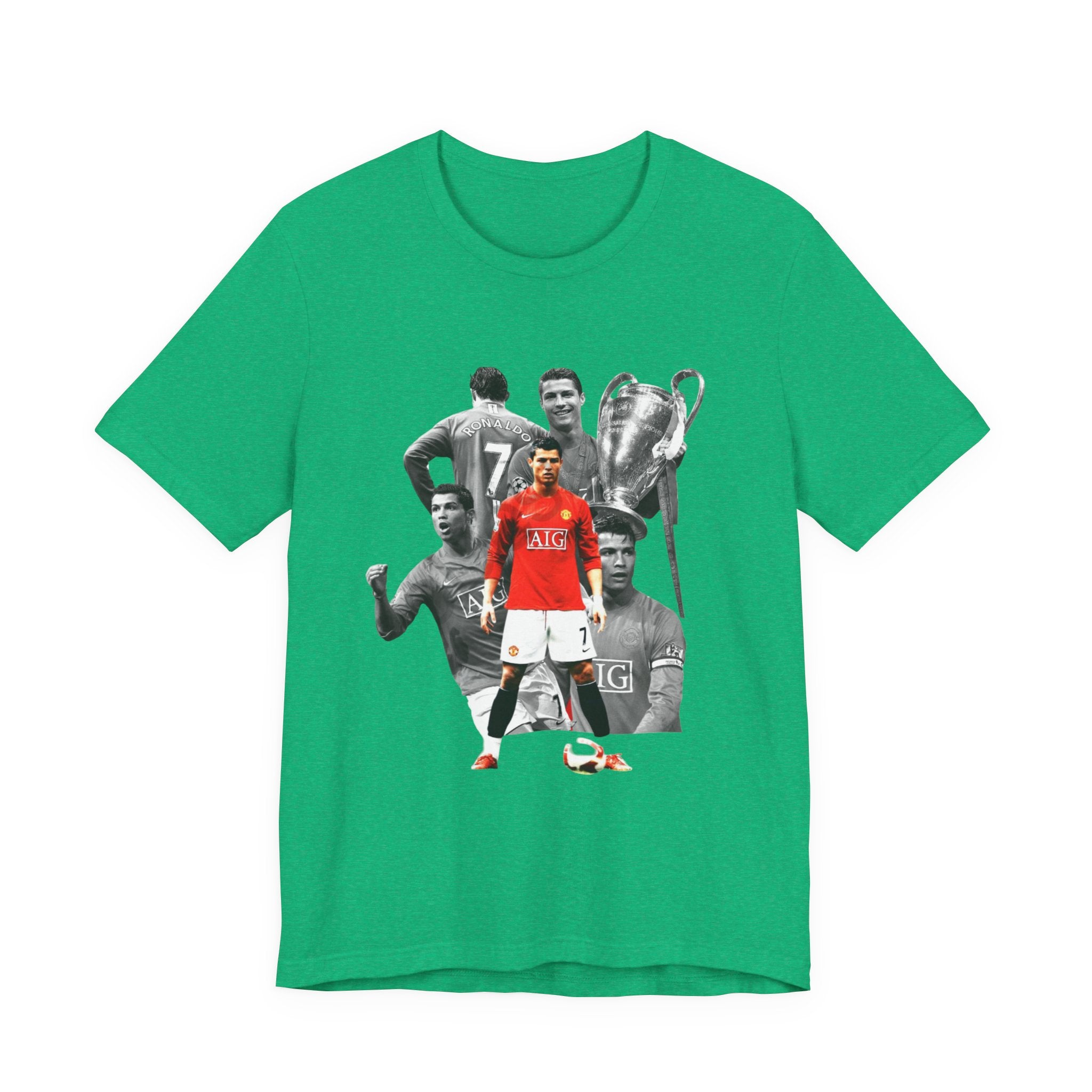 Cristiano Ronaldo Collage Tee — Retro Football Graphic T-Shirt