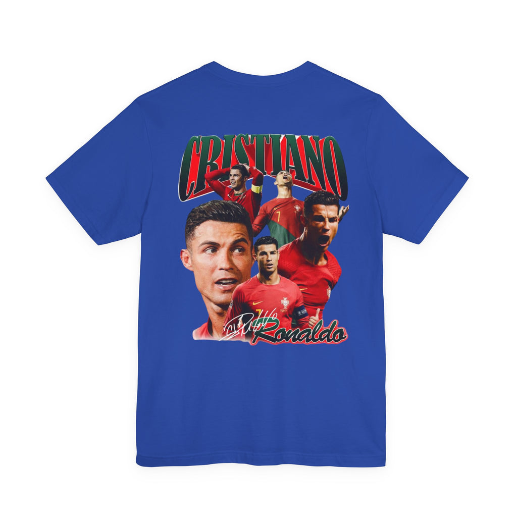 Cristiano Ronaldo Collage Tee — Retro Football Graphic T-Shirt