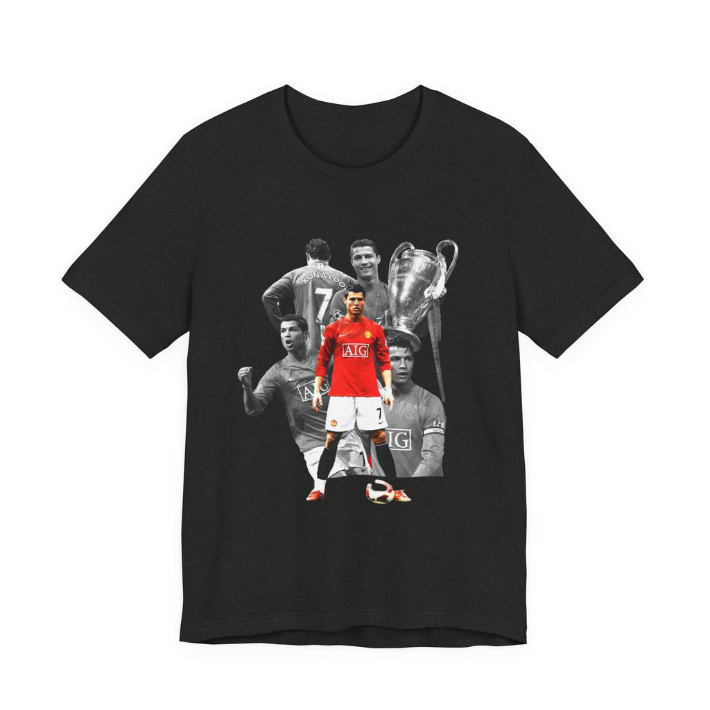Cristiano Ronaldo Collage Tee — Retro Football Graphic T-Shirt