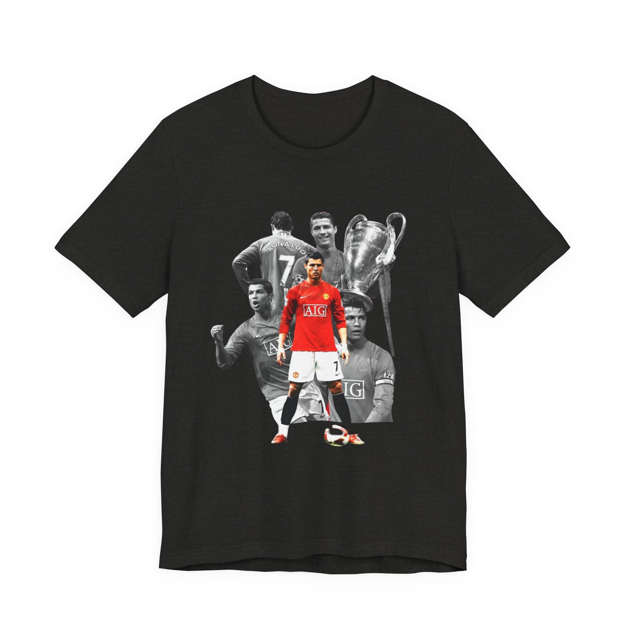 Cristiano Ronaldo Collage Tee — Retro Football Graphic T-Shirt