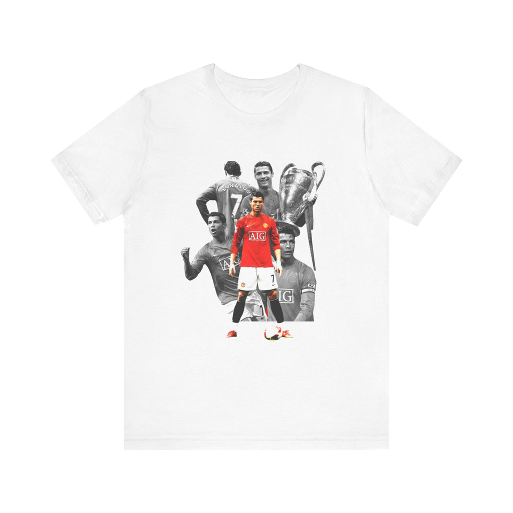 Cristiano Ronaldo Collage Tee — Retro Football Graphic T-Shirt