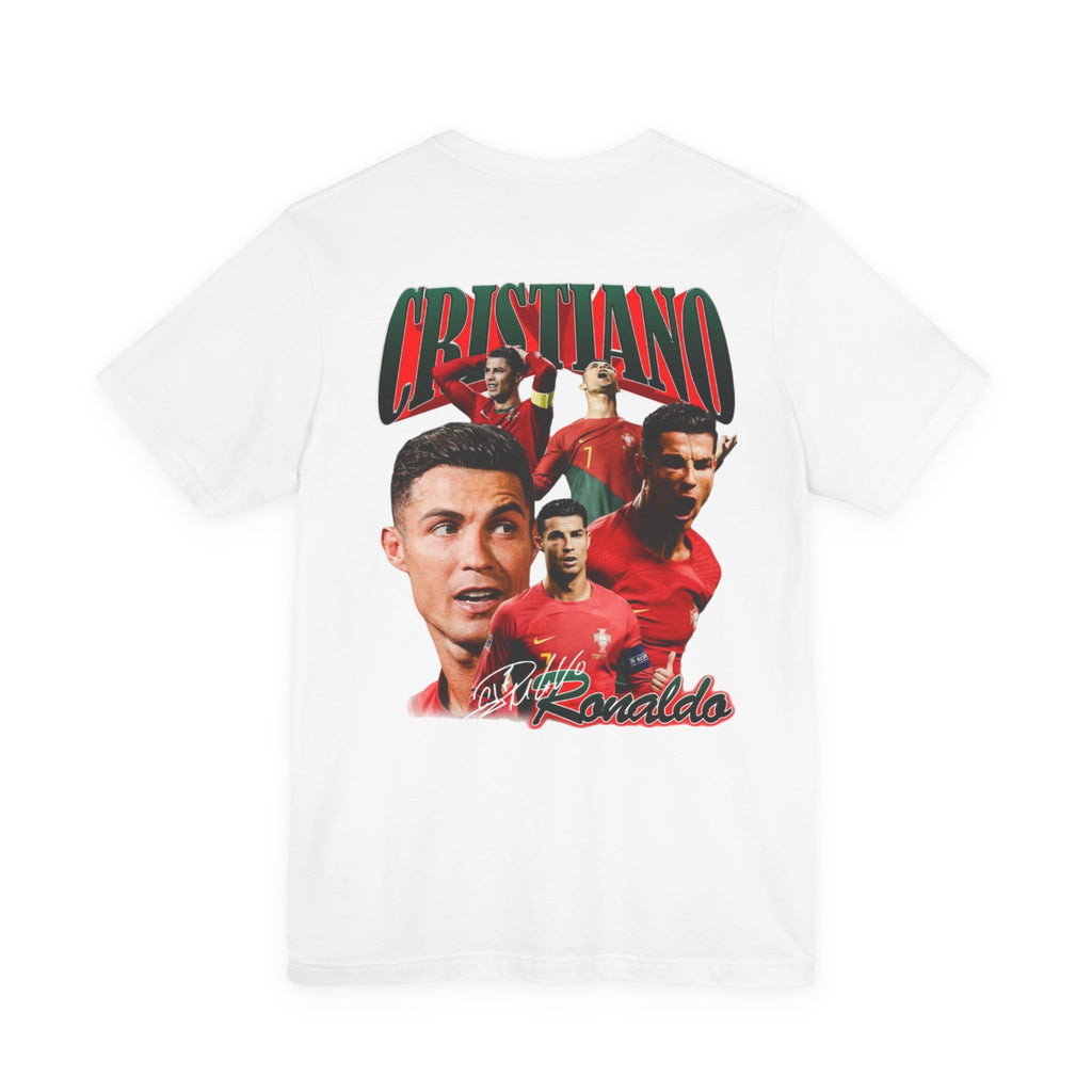 Cristiano Ronaldo Collage Tee — Retro Football Graphic T-Shirt