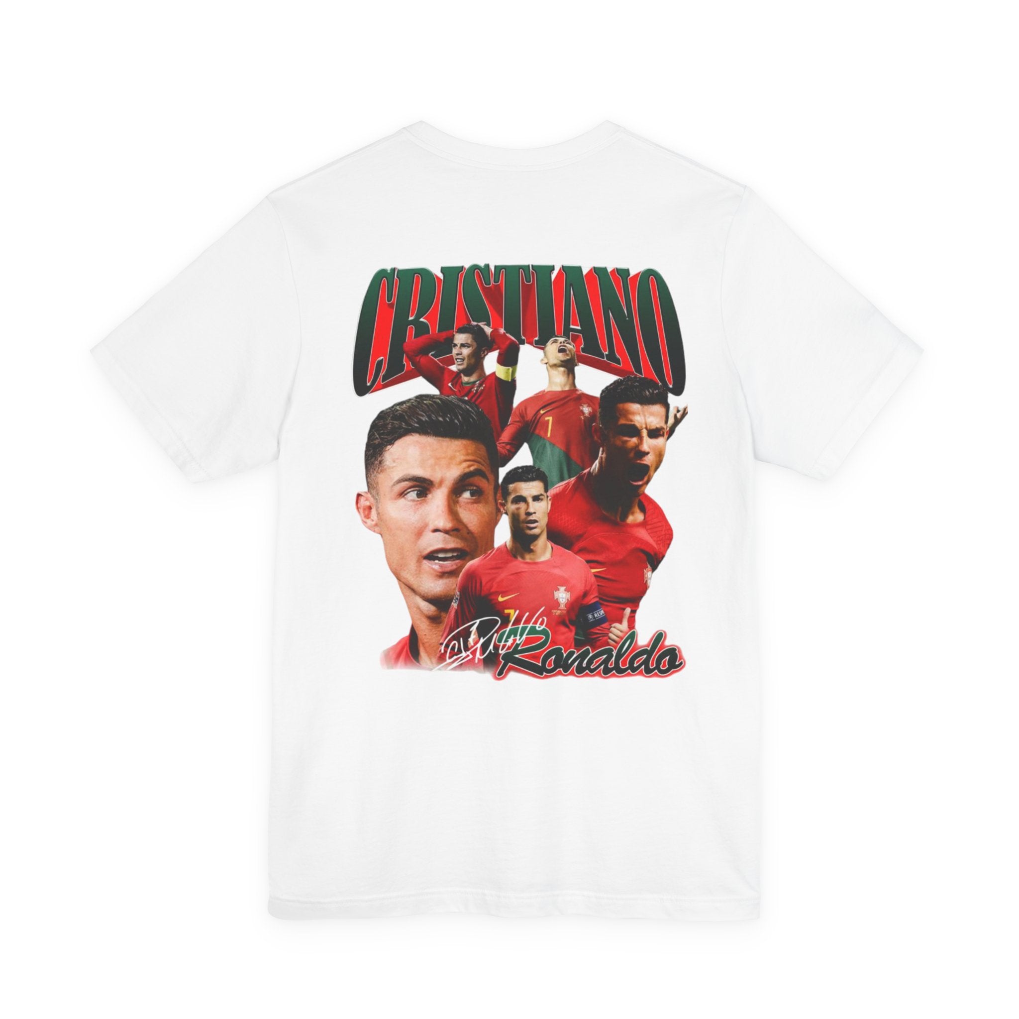 Cristiano Ronaldo Collage Tee — Retro Football Graphic T-Shirt
