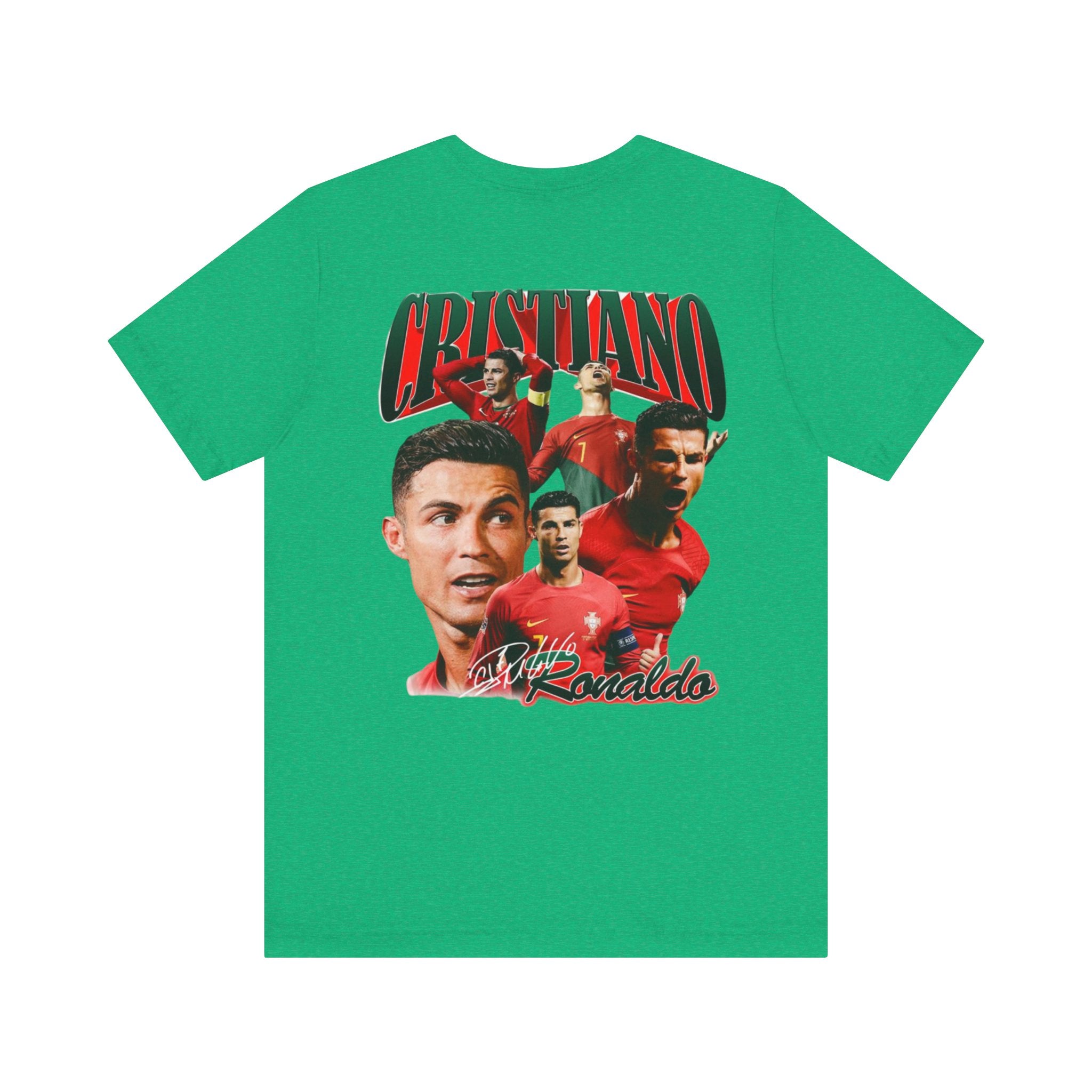 Cristiano Ronaldo Collage Tee — Retro Football Graphic T-Shirt