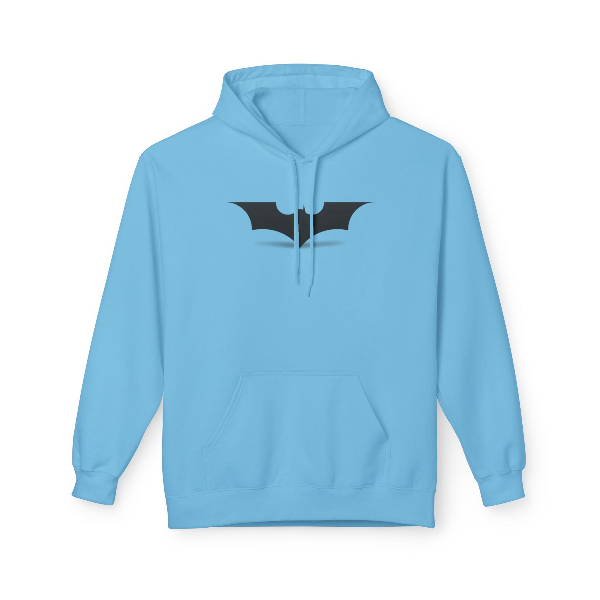 Bat Emblem Hoodie — Minimal Gothic Pullover