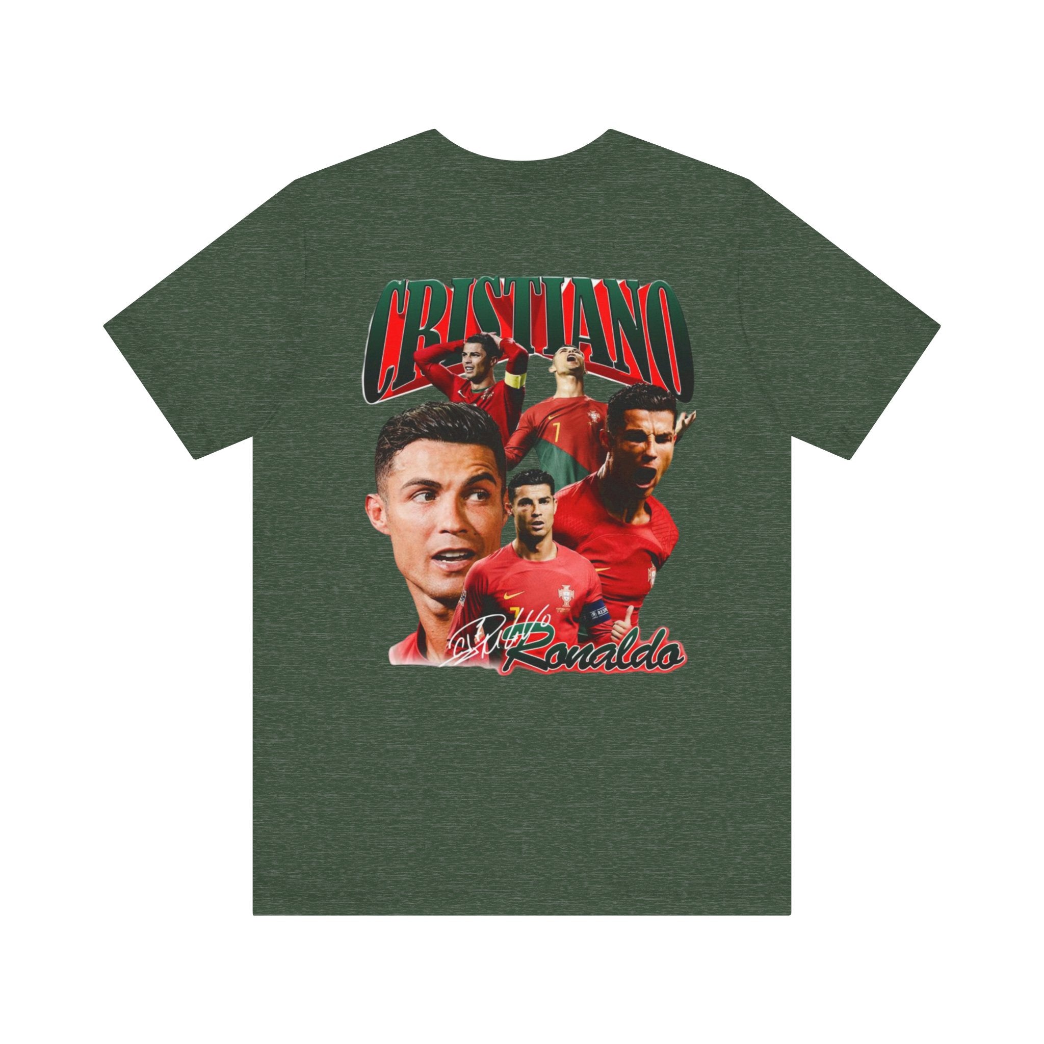 Cristiano Ronaldo Collage Tee — Retro Football Graphic T-Shirt