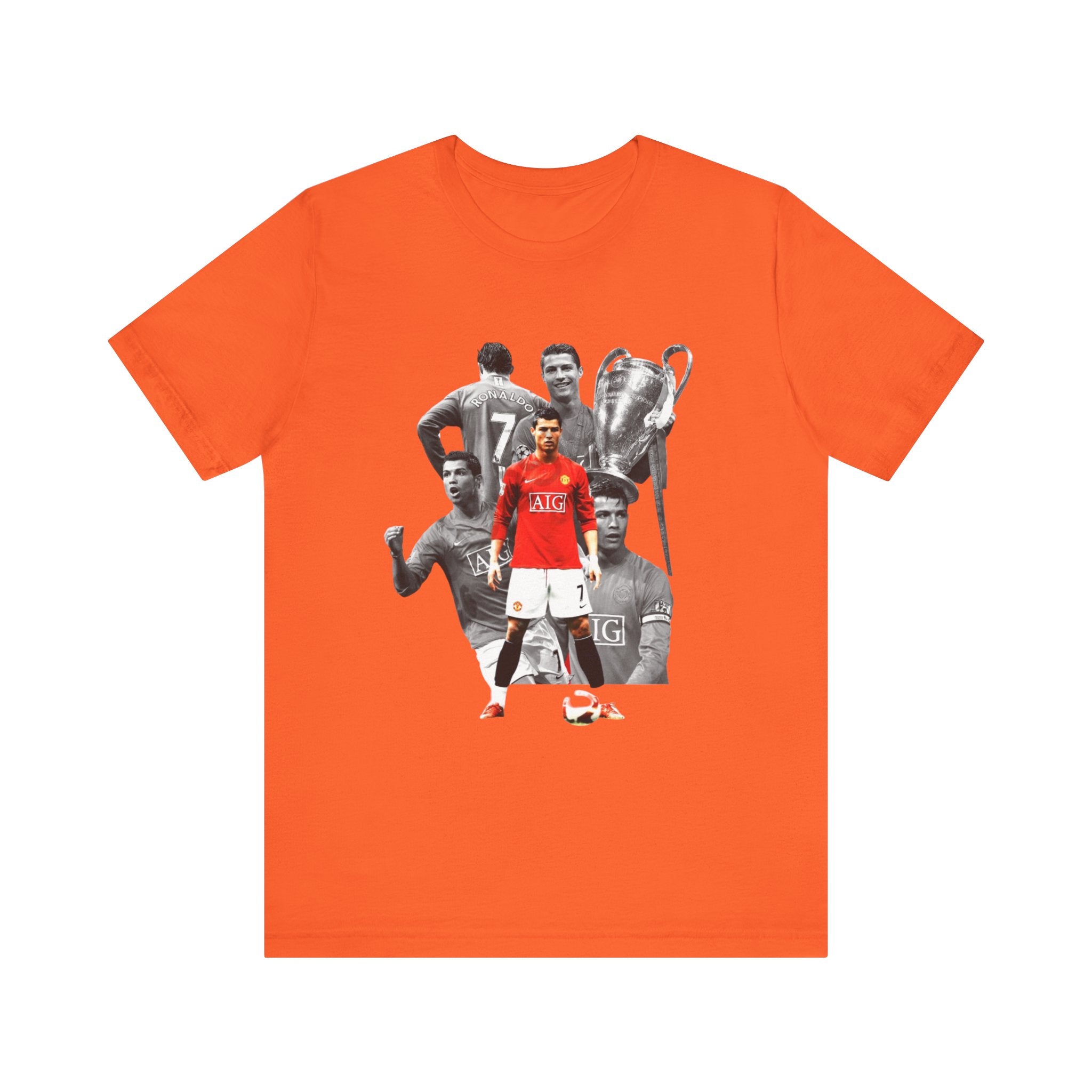 Cristiano Ronaldo Collage Tee — Retro Football Graphic T-Shirt