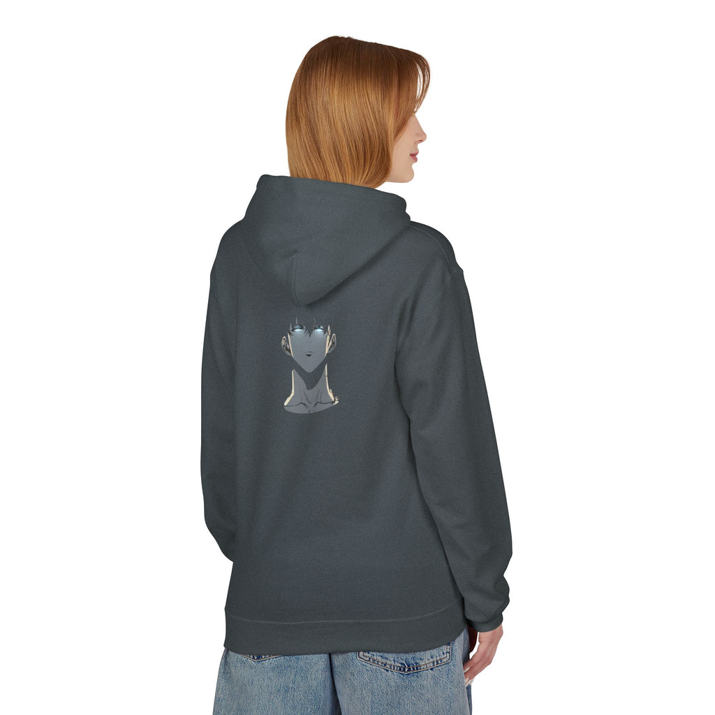 Aura Graphic Hoodie — Minimalist Anime-Inspired Back Portrait