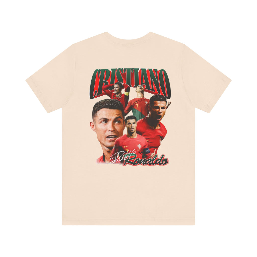 Cristiano Ronaldo Collage Tee — Retro Football Graphic T-Shirt