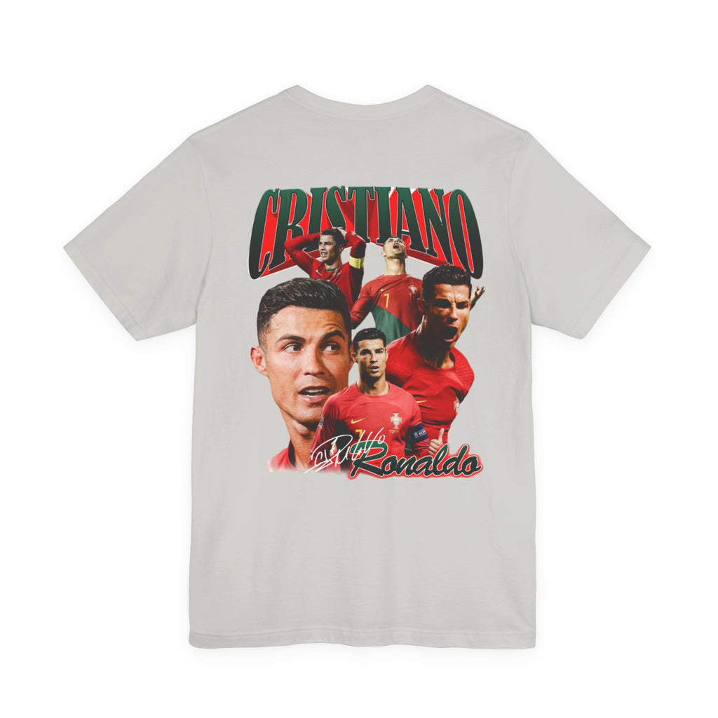 Cristiano Ronaldo Collage Tee — Retro Football Graphic T-Shirt