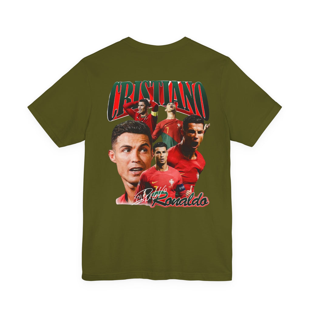 Cristiano Ronaldo Collage Tee — Retro Football Graphic T-Shirt