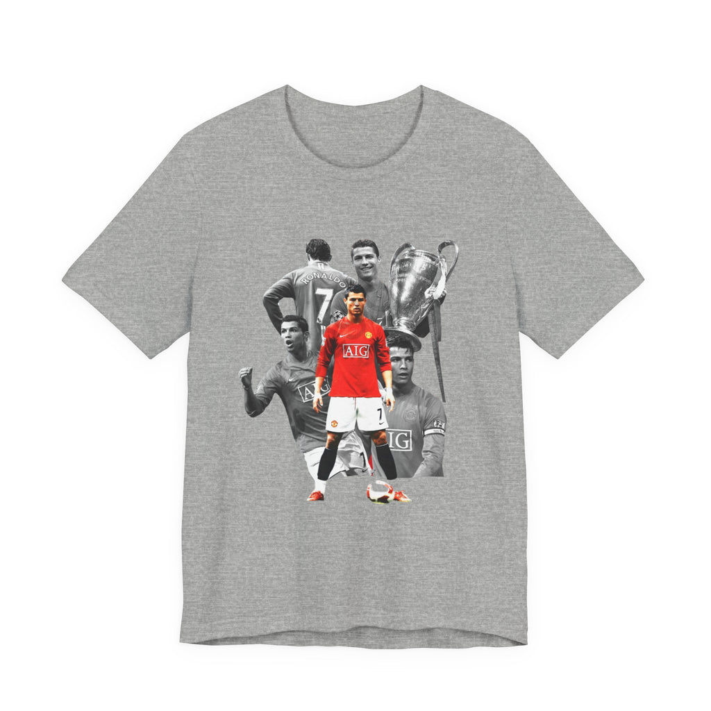 Cristiano Ronaldo Collage Tee — Retro Football Graphic T-Shirt